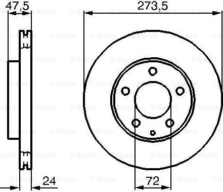 BOSCH 0 986 479 034 - Bremžu diski www.autospares.lv