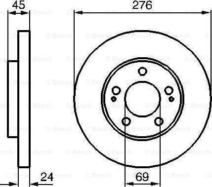 BOSCH 0 986 479 035 - Bremžu diski www.autospares.lv