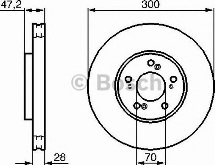 BOSCH 0 986 479 032 - Bremžu diski www.autospares.lv