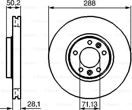 BOSCH 0 986 479 026 - Bremžu diski autospares.lv