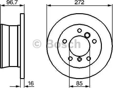 BOSCH 0 986 479 074 - Bremžu diski www.autospares.lv