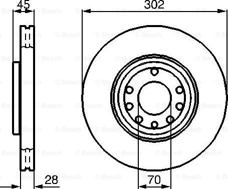 BOSCH 0 986 479 076 - Bremžu diski www.autospares.lv