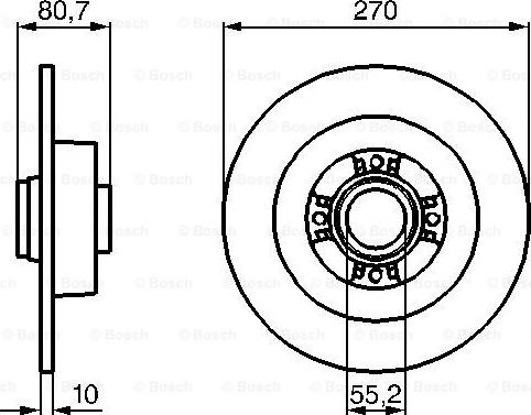 BOSCH 0 986 479 196 - Bremžu diski www.autospares.lv