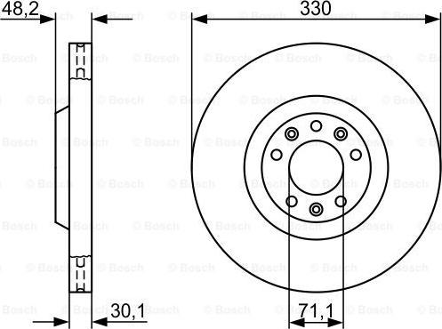 BOSCH 0 986 479 192 - Bremžu diski www.autospares.lv