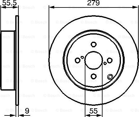 BOSCH 0 986 479 149 - Bremžu diski autospares.lv