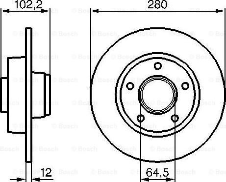 BOSCH 0 986 479 144 - Bremžu diski autospares.lv