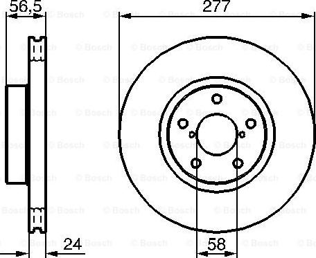 BOSCH 0 986 479 147 - Bremžu diski autospares.lv