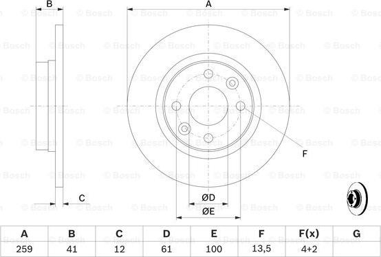 BOSCH 0 986 479 164 - Bremžu diski www.autospares.lv