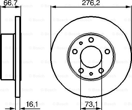 BOSCH 0 986 479 161 - Bremžu diski www.autospares.lv