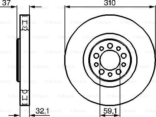 BOSCH 0 986 479 168 - Bremžu diski www.autospares.lv