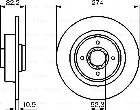 BOSCH 0 986 479 108 - Bremžu diski www.autospares.lv