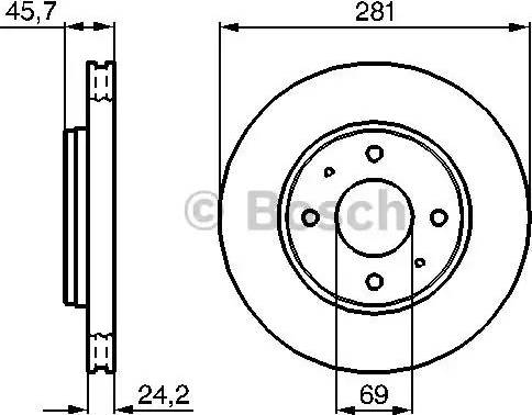 BOSCH 0 986 479 139 - Bremžu diski www.autospares.lv