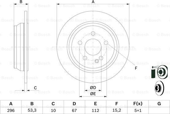 BOSCH 0 986 479 138 - Bremžu diski www.autospares.lv