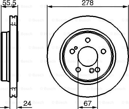 BOSCH 0 986 479 133 - Bremžu diski www.autospares.lv