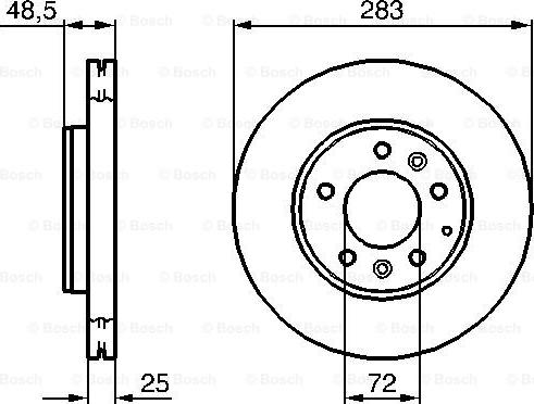 BOSCH 0 986 479 132 - Bremžu diski www.autospares.lv