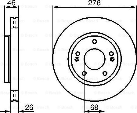 BOSCH 0 986 479 124 - Bremžu diski www.autospares.lv