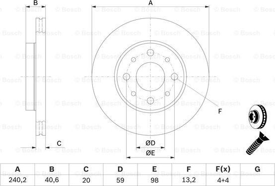 BOSCH 0 986 479 B76 - Bremžu diski www.autospares.lv