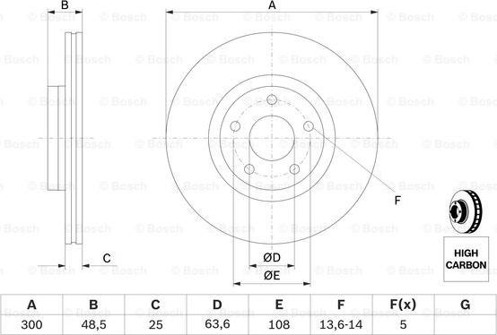 BOSCH 0 986 479 171 - Brake Disc www.autospares.lv