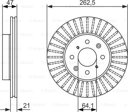 BOSCH 0 986 479 896 - Bremžu diski www.autospares.lv