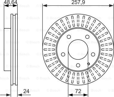 BOSCH 0 986 479 844 - Bremžu diski www.autospares.lv