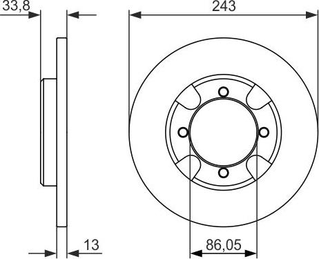 BOSCH 0 986 479 846 - Bremžu diski www.autospares.lv