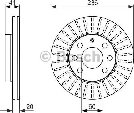 BOSCH 0 986 479 840 - Brake Disc www.autospares.lv