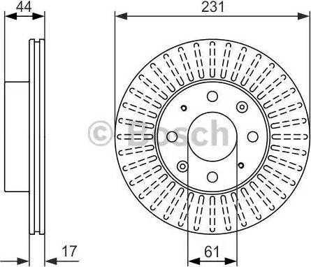 BOSCH 0 986 479 841 - Bremžu diski www.autospares.lv