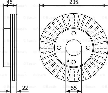 BOSCH 0 986 479 842 - Bremžu diski www.autospares.lv