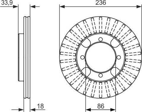 BOSCH 0 986 479 851 - Bremžu diski www.autospares.lv