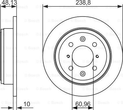 BOSCH 0 986 479 860 - Bremžu diski www.autospares.lv