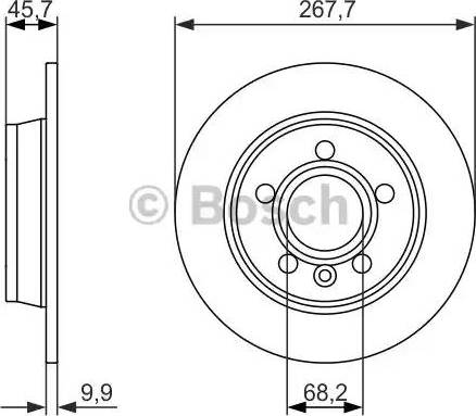 BOSCH 0 986 479 863 - Bremžu diski autospares.lv