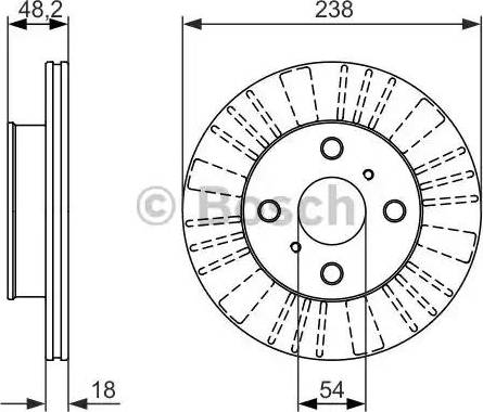 BOSCH 0 986 479 862 - Bremžu diski www.autospares.lv