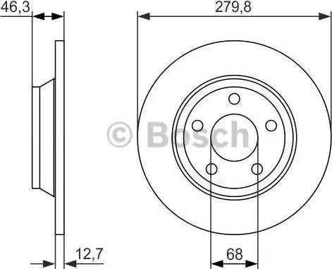 BOSCH 0 986 479 889 - Bremžu diski www.autospares.lv