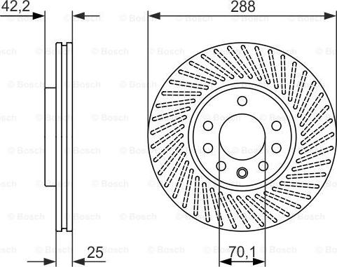 BOSCH 0 986 479 884 - Bremžu diski autospares.lv