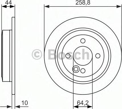 BOSCH 0 986 479 886 - Bremžu diski www.autospares.lv