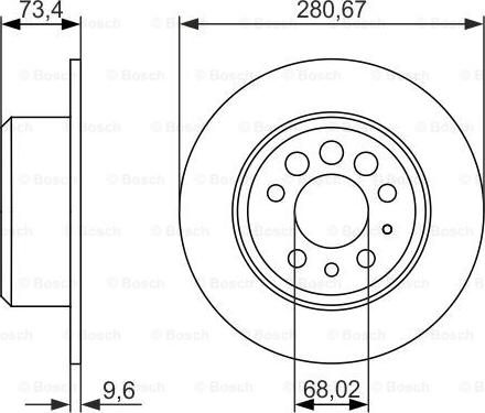 BOSCH 0 986 479 835 - Bremžu diski www.autospares.lv