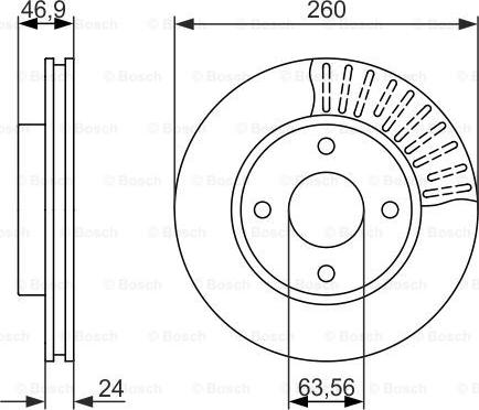 BOSCH 0 986 479 837 - Bremžu diski www.autospares.lv