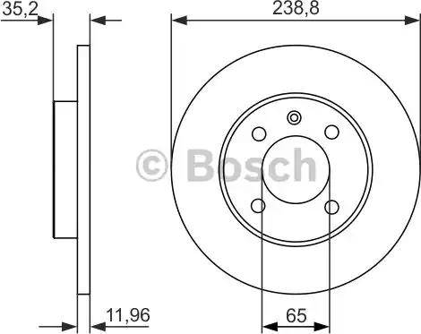 BOSCH 0 986 479 825 - Bremžu diski www.autospares.lv