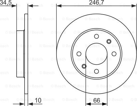 BOSCH 0 986 479 827 - Bremžu diski www.autospares.lv