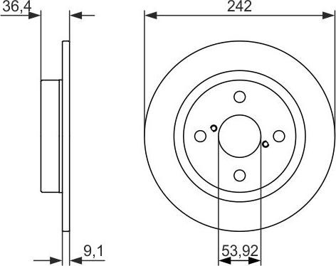 BOSCH 0 986 479 879 - Bremžu diski www.autospares.lv