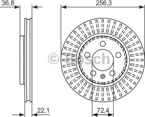 BOSCH 0 986 479 871 - Тормозной диск www.autospares.lv