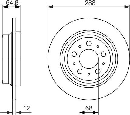 BOSCH 0 986 479 873 - Bremžu diski www.autospares.lv