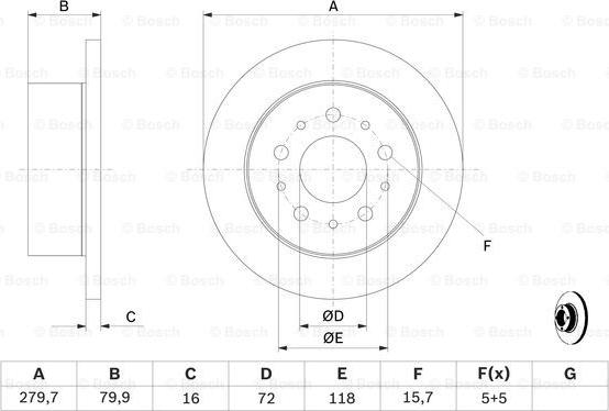 BOSCH 0 986 479 C10 - Bremžu diski www.autospares.lv