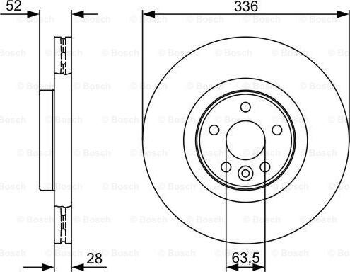 BOSCH 0 986 479 395 - Bremžu diski www.autospares.lv