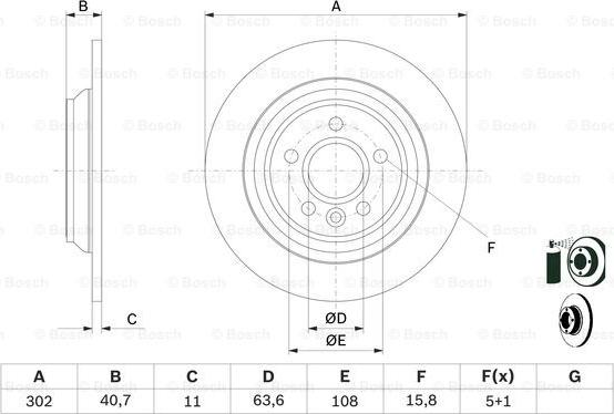 BOSCH 0 986 479 397 - Bremžu diski www.autospares.lv