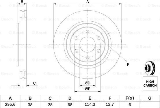 BOSCH 0 986 479 356 - Bremžu diski www.autospares.lv