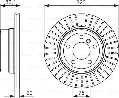 BOSCH 0 986 479 351 - Bremžu diski www.autospares.lv