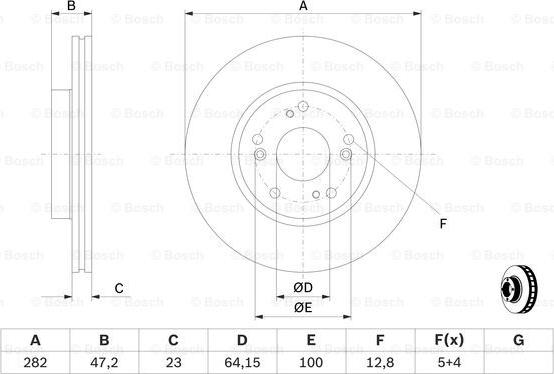 BOSCH 0 986 479 364 - Bremžu diski www.autospares.lv