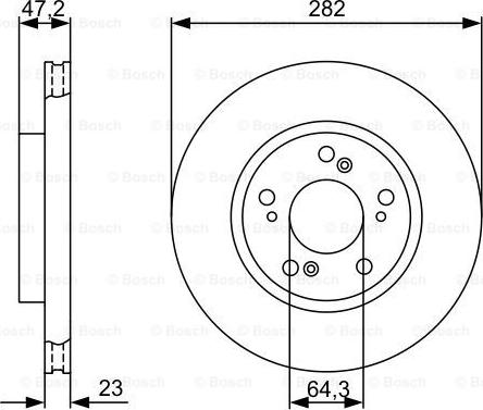 BOSCH 0 986 479 365 - Bremžu diski www.autospares.lv