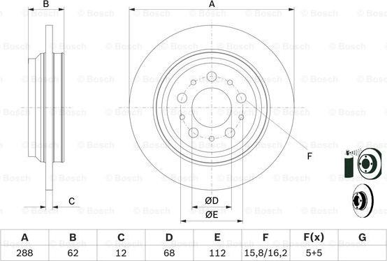 BOSCH 0 986 479 309 - Bremžu diski www.autospares.lv